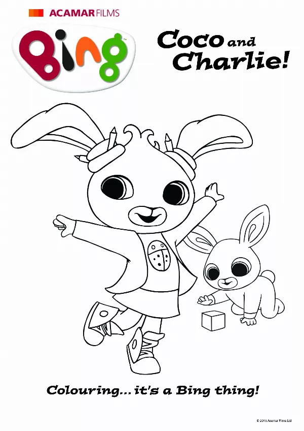 Coco & Charlie Colouring Sheet